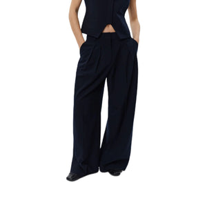 Sofie Schnoor weite Hose-Nadelstreifen navy