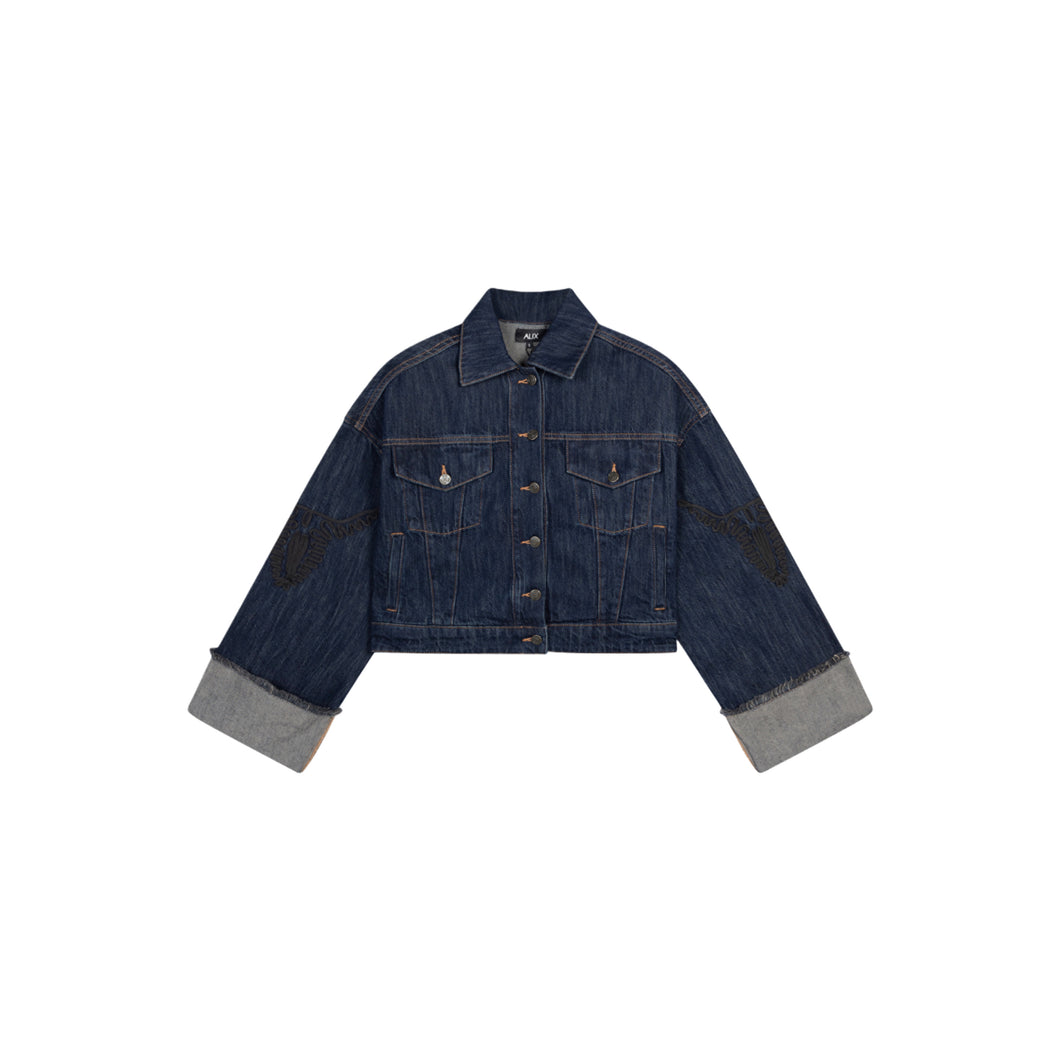 Alix Jeansjacke-indigo denim-