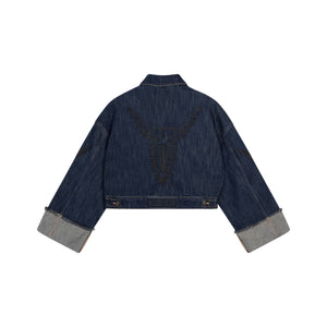 Alix Jeansjacke-indigo denim-