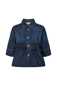 RABENS SALONER Jeansjacke Paige-blue
